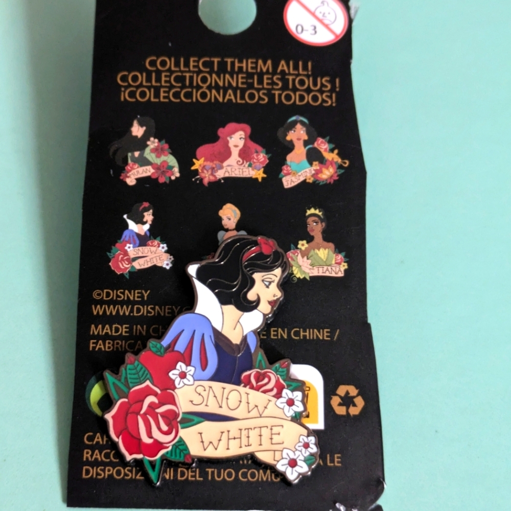 Loungefly blind box pin Disney Princess Tattoo Series Snow White